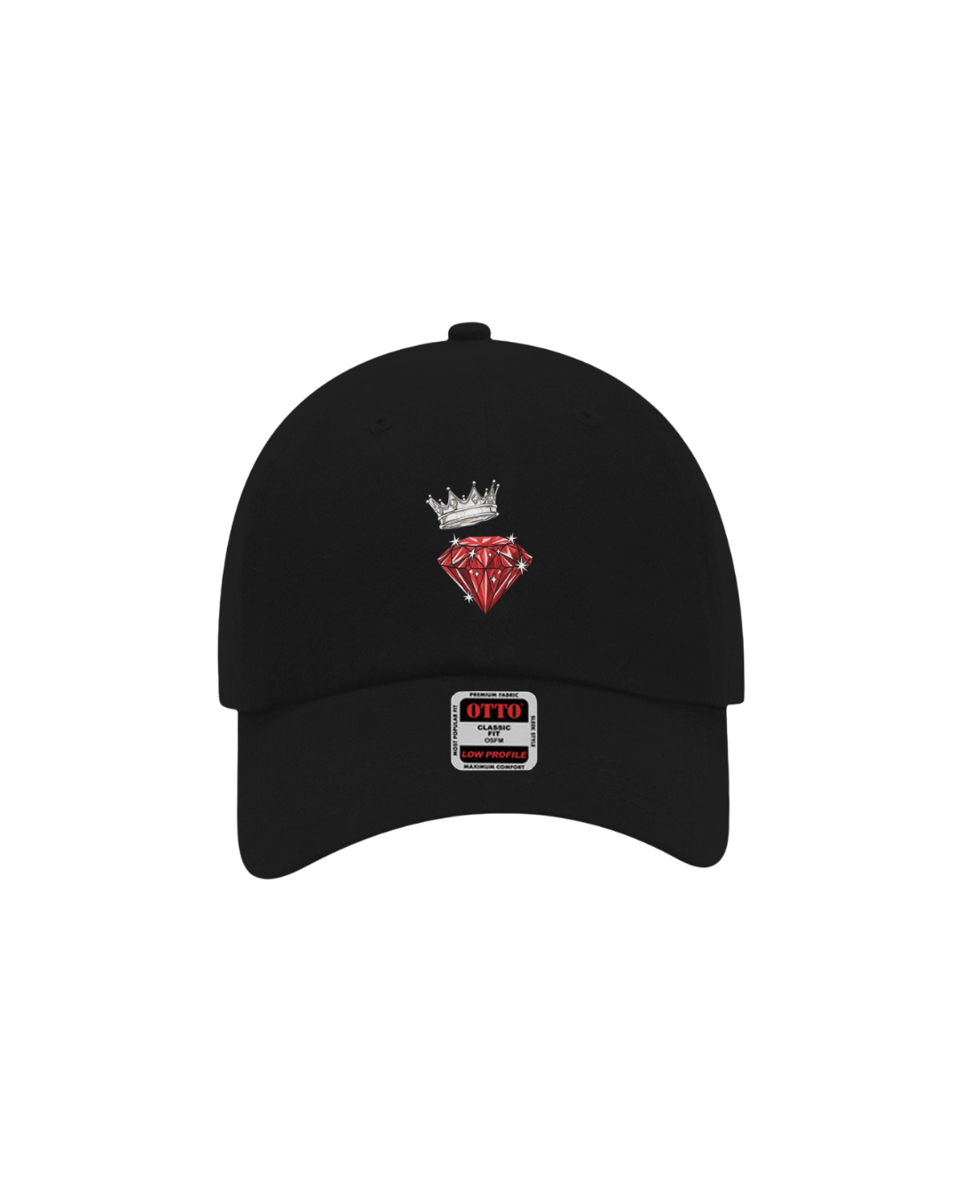 Red Diamond Black Baseball Cap | Pressure Chamber™