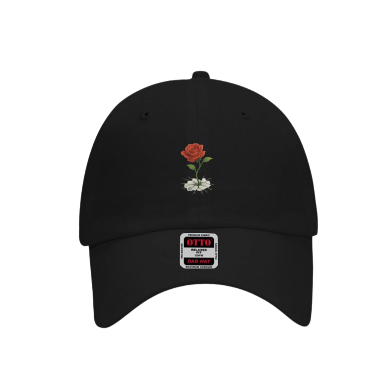 THE ROSE THAT GREW FROM CONCRETE STITCHED BASEBALL HAT - PRESSURE CHAMBER BRANDED