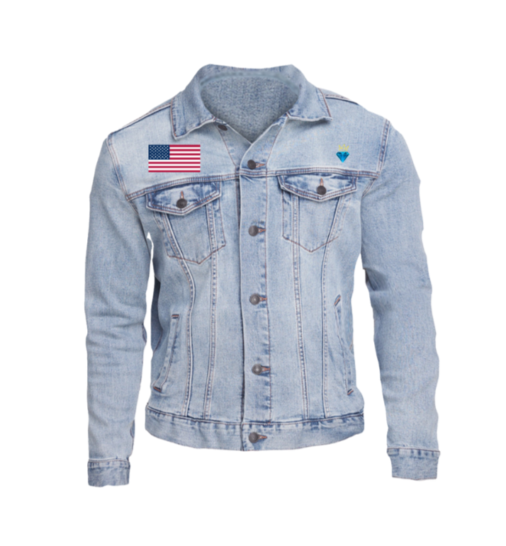 PREMIUM STITCHED PATRIOTIC DENIM JACKET - PRESSURE CHAMBER EDITION