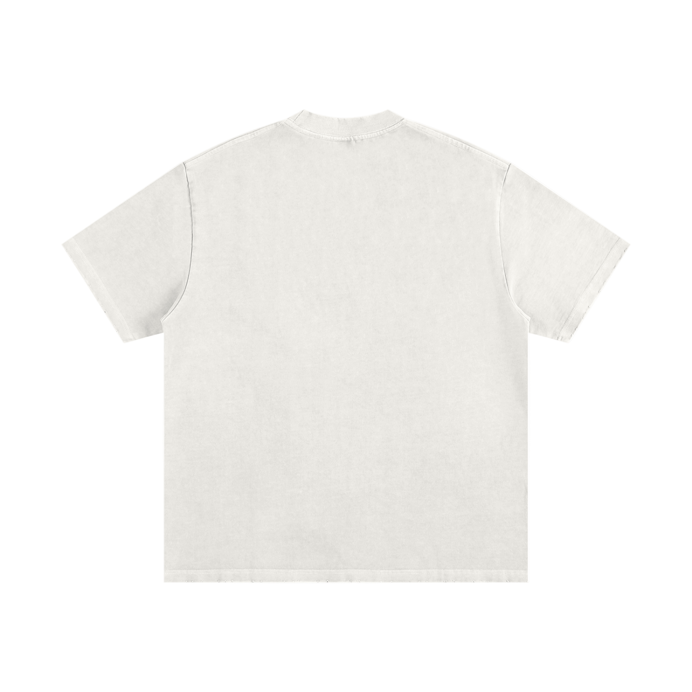 White t-shirt on a white background