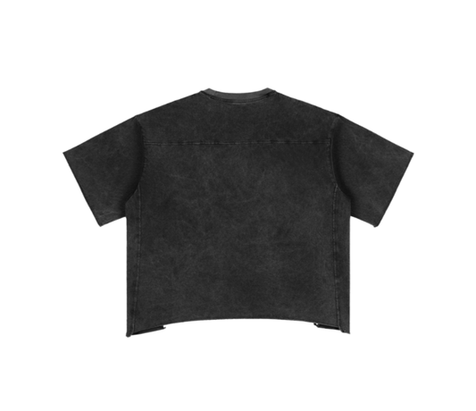 LOOSE SNOW WASHED BOXY "PERSPECTIVE" TEE