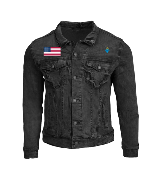 PREMIUM STITCHED PATRIOTIC DENIM JACKET - PRESSURE CHAMBER EDITION