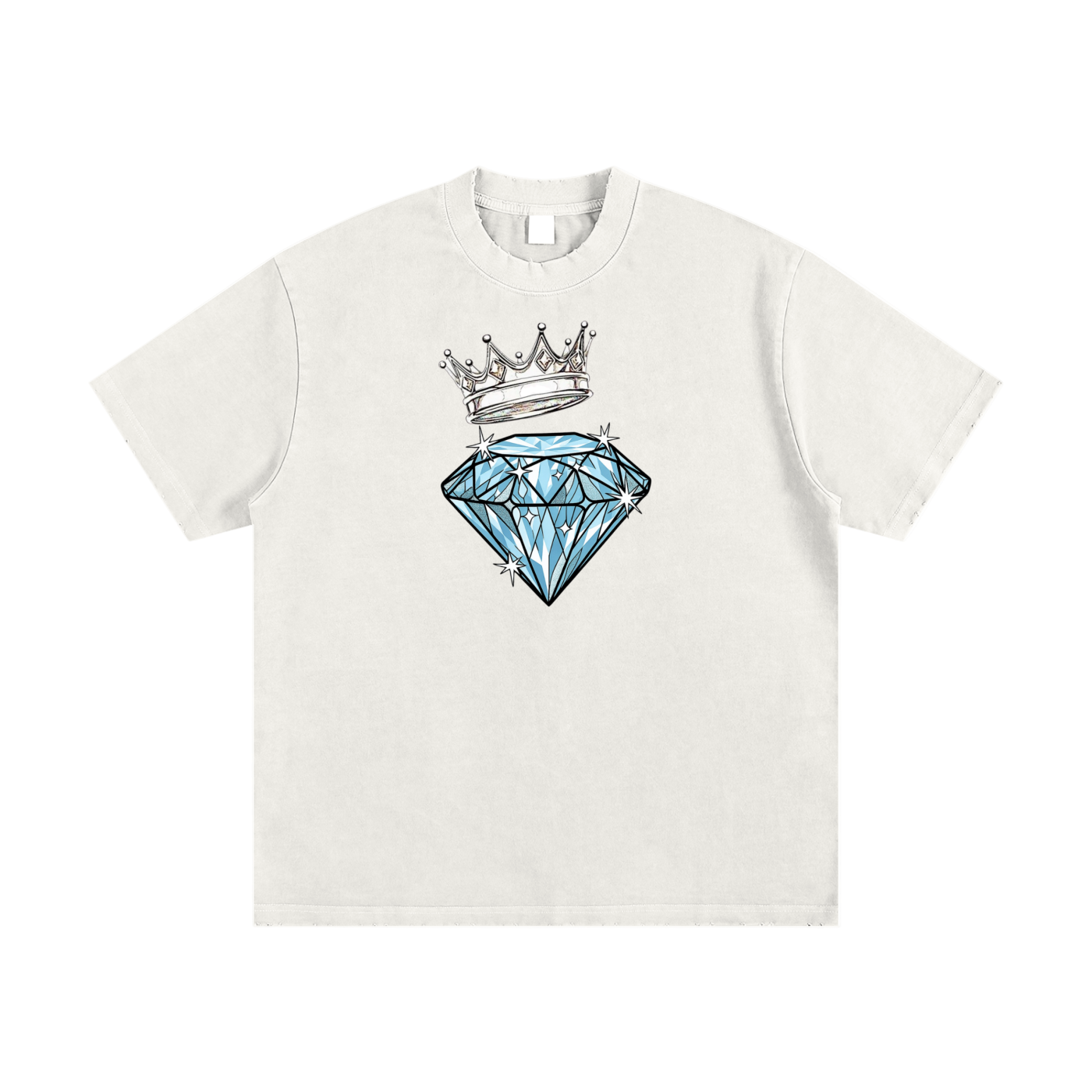 White and Clear Pressure Makes Diamonds Tee 2.0 | Pressure Chamber™